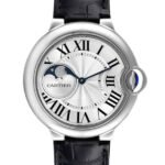 Cartier Ballon Bleu Unisex WSBB0020 36mm Leather Strap Stainless Steel