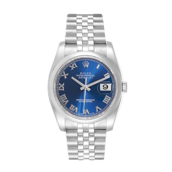 Rolex Datejust 116200BLRJ 36MM Blue Dial Silver-tone Case - Image 2