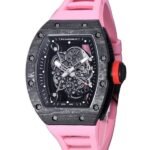 Richard Mille RM 055 Men Automatic Carbon Fiber Transparent Dial
