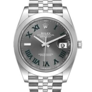 Rolex Datejust m126300-0014 41MM Wimbledon Dial Silver-tone Case