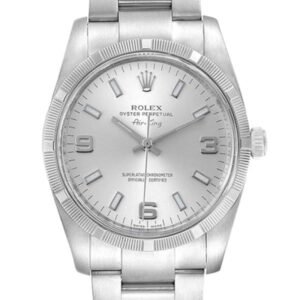 Rolex Air-king 114210SSO 36MM Silver Dial Silver-tone Case