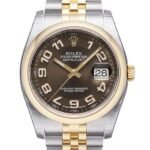 Rolex Datejust 116203BRAJ 36MM Brown Dial Silver-tone Case