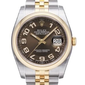 Rolex Datejust 116203BRAJ 36MM Brown Dial Silver-tone Case
