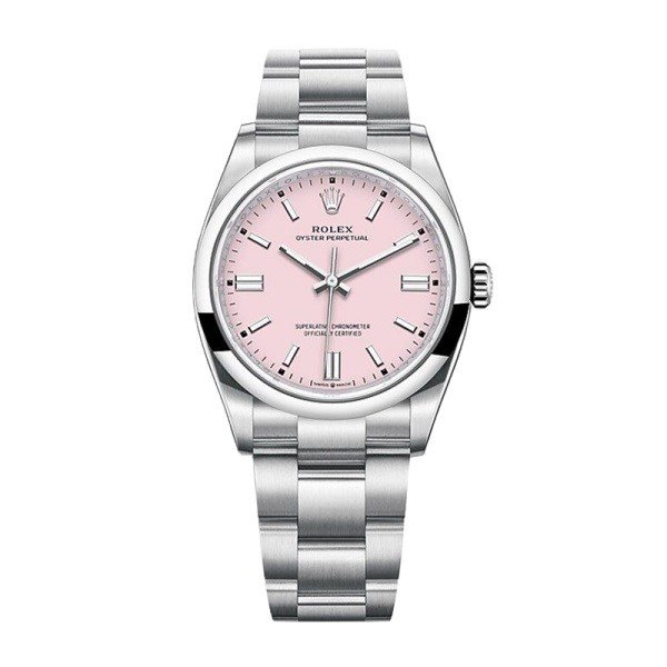 Rolex Oyster Perpetual m126000-0008 36MM Pink Dial Silver-tone Case - Image 2