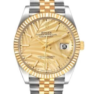 Rolex Datejust M126233-0037 36MM Gold Dial Silver-tone Case