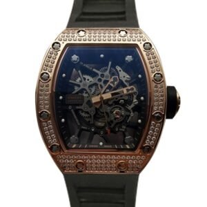 Richard Mille RM035 Mechanical Men Transparent Dial Rubber Band