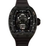 Richard Mille RM052 Men Mechanical Watch Black Skull Dial