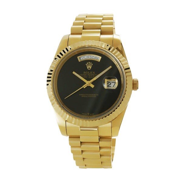Rolex Day-date 118208 36MM Black Dial Gold-tone Case - Image 2