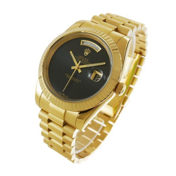 Rolex Day-date 118208 36MM Black Dial Gold-tone Case - Image 3