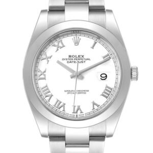 Rolex Datejust m126300-0015 41MM White Dial Silver-tone Case