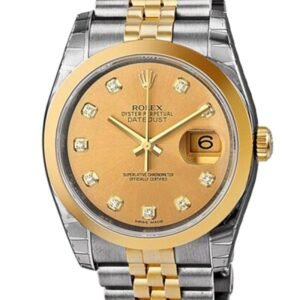 Rolex Datejust 116203CDJ 36MM Champagne Dial Silver-tone Case