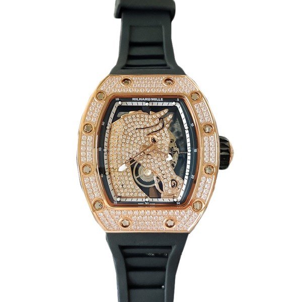 Richard Mille RM52-02 Mechanical Men Rubber Band Horse Dial Diamond Bezel - Image 2