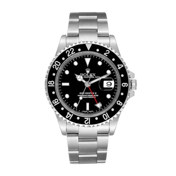 Rolex Gmt Master Ii 16710BKSO 40MM Black Dial Silver-tone Case - Image 2