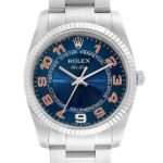 Rolex Air-king 114234BLAO 36MM Blue Dial Silver-tone Case
