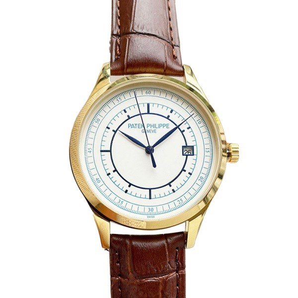 Patek Philippe Calatrava Men??s 40mm 5296R-001 Asian Automatic Leather Strap - Image 3