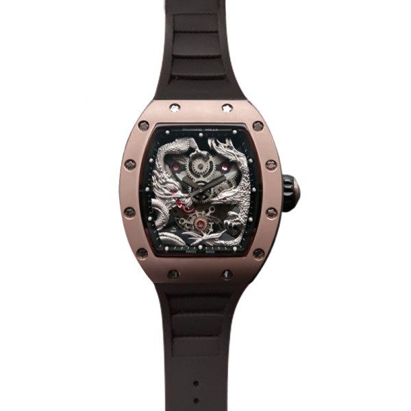Richard Mille RM57-01 Mechanical Men Stainless Steel Rubber Band - Image 2