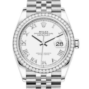 Rolex Datejust m126284rbr-0017 36MM White Dial Silver-tone Case