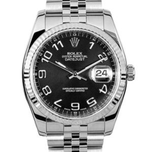 Rolex Datejust 116234BKCAJ 36MM Black Dial Silver-tone Case