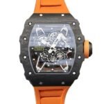 Richard Mille RM35-02 Mechanical Men Rubber Band Watch Transparent Dial