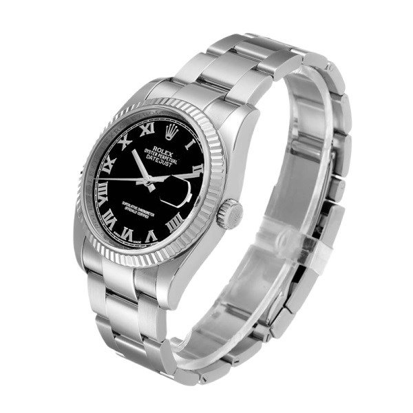 Rolex Datejust 116234BKRO 36MM Black Dial Silver-tone Case - Image 3