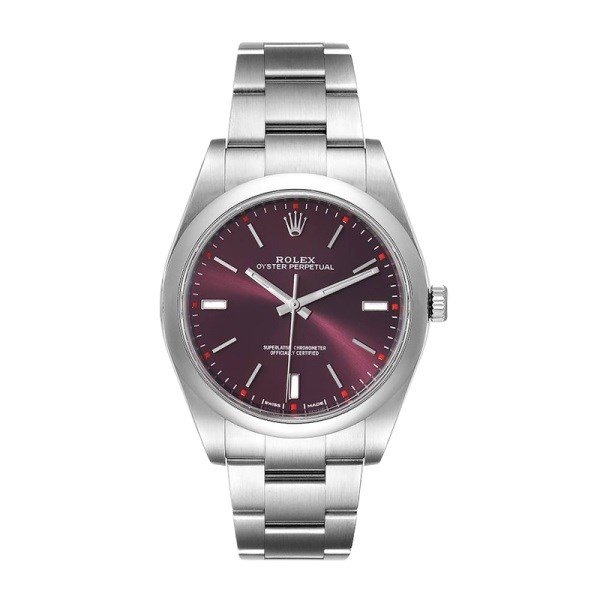 Rolex Oyster Perpetual m114300-0002 41MM Red Grape Dial Silver-tone Case - Image 2