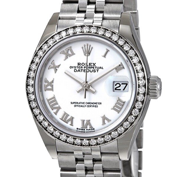 Rolex Datejust m279384rbr-0019 28MM White Dial Silver-tone Case