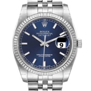 Rolex Datejust 116234BLSJ 36MM Blue Dial Silver-tone Case