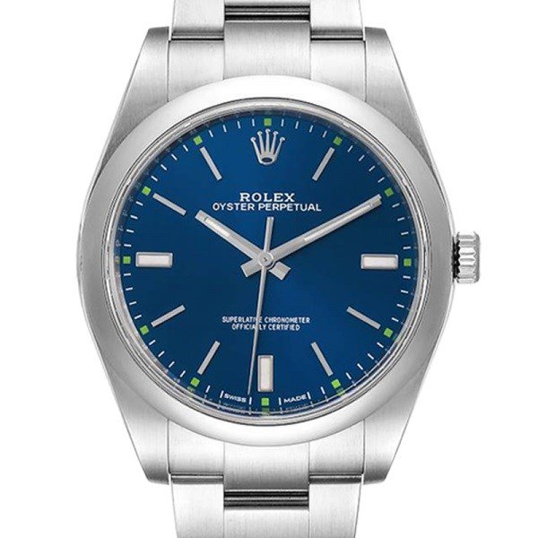 Rolex Oyster Perpetual m114300-0002 41MM Blue Dial Silver-tone Case
