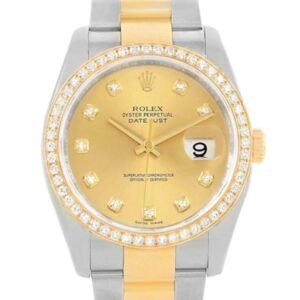 Rolex Datejust 116243CDO 36MM Champagne Dial Silver-tone Case
