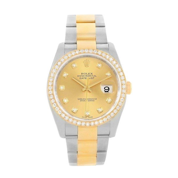 Rolex Datejust 116243CDO 36MM Champagne Dial Silver-tone Case - Image 2