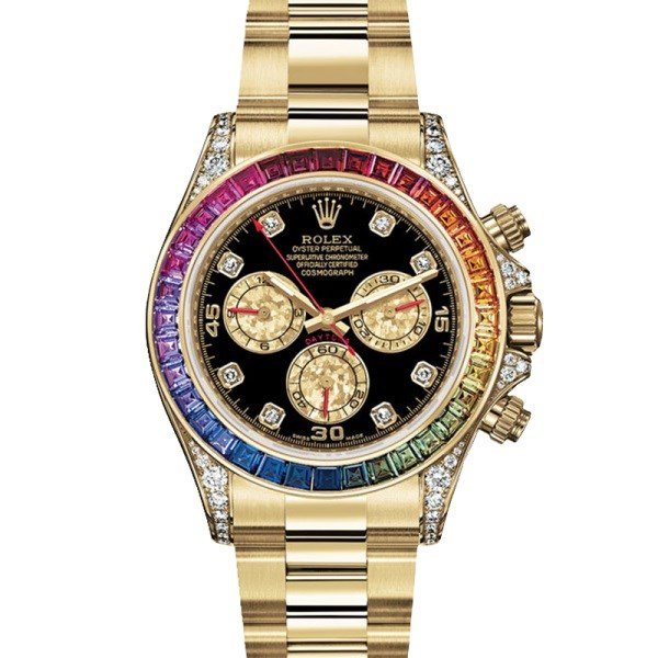 Rolex Daytona 116598RBOW 40MM Black Dial Gold-tone Case - Image 2
