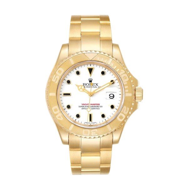 Rolex Yacht-master 16628WSO 40MM White Dial Gold-tone Case - Image 2