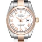 Rolex Datejust 179161 26MM White Dial Rose Gold-tone Case