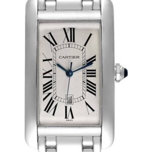 Cartier Tank Americaine Unisex 27mm W26032L1 Silver-tone