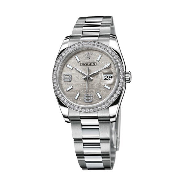 Rolex Datejust 116244-72600 36MM Silver Wave Dial Silver-tone Case - Image 2