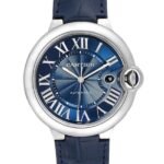 Cartier Ballon Bleu WSBB0025 Men??s 36mm Stainless Steel Leather Strap