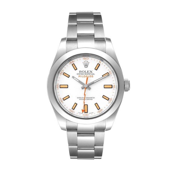 Rolex Milgauss 116400-72400 40MM White Dial Silver-tone Case - Image 2
