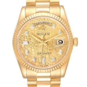 Rolex Day-Date 118238CJDP 36MM Champagne Dial Yellow Gold-tone Case