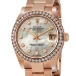 Rolex Datejust m278285rbr-0011 31MM Mother of Pearl Dial Rose Gold-tone Case