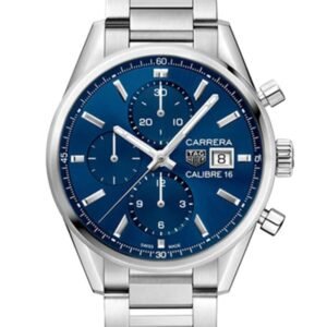 Tag Heuer Carrera 43mm CBK2112.BA0715 Men Silver-tone