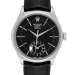 Rolex Cellini m50529-0007 39MM Black Dial Silver-tone Case