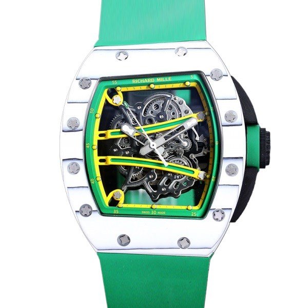 Richard Mille RM 61-01 Men Automatic Ceramics Bezel Transparent Dial Watch