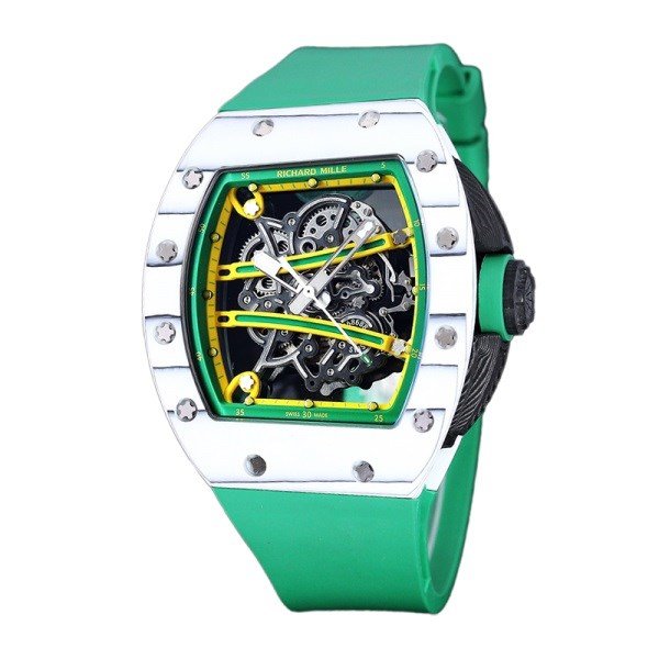 Richard Mille RM 61-01 Men Automatic Ceramics Bezel Transparent Dial Watch - Image 2