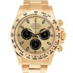 Rolex Daytona 116508BKCSO 40MM Black and Champagne Dial Yellow Gold-tone Case