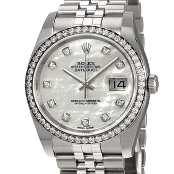 Rolex Datejust 116244MDJ 36MM Mother of Pearl Silver-tone Case