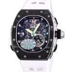 Richard Mille RM 62-01 Automatic Men Rubber Band Transparent Dial Watch