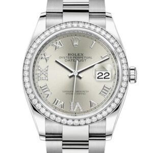 Rolex Datejust m126234-0030 36MM Silver Dial Silver-tone Case