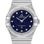 Omega Constellation 27mm 131.10.25.60.53.001 Ladies Quartz Blue Dial