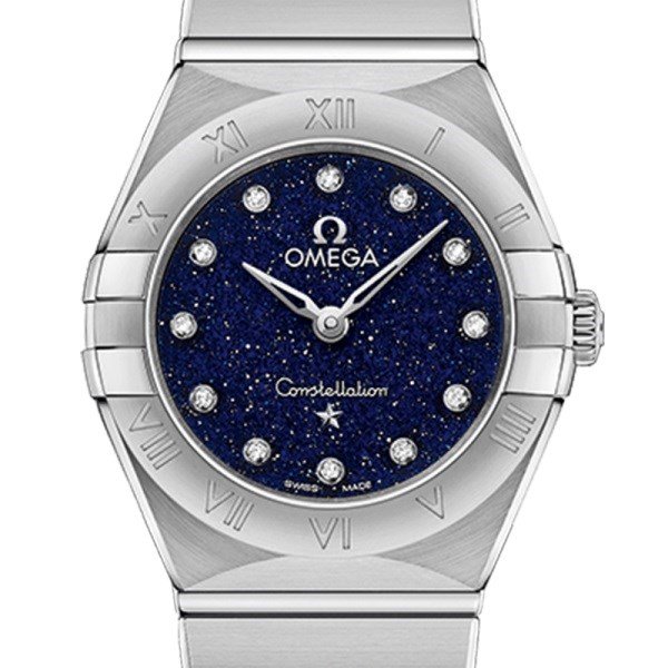 Omega Constellation 27mm 131.10.25.60.53.001 Ladies Quartz Blue Dial
