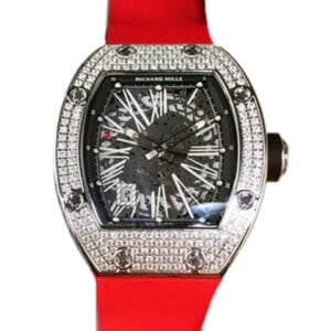 Richard Mille RM023 Mechanical Men Rubber Band Watch Diamond Bezel
